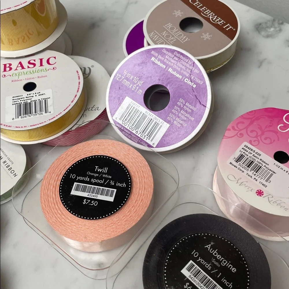 NEW Bundle Bulk Ribbon 16 Spools for Craft Wrapping. Paper Source. - Picture 4 of 4